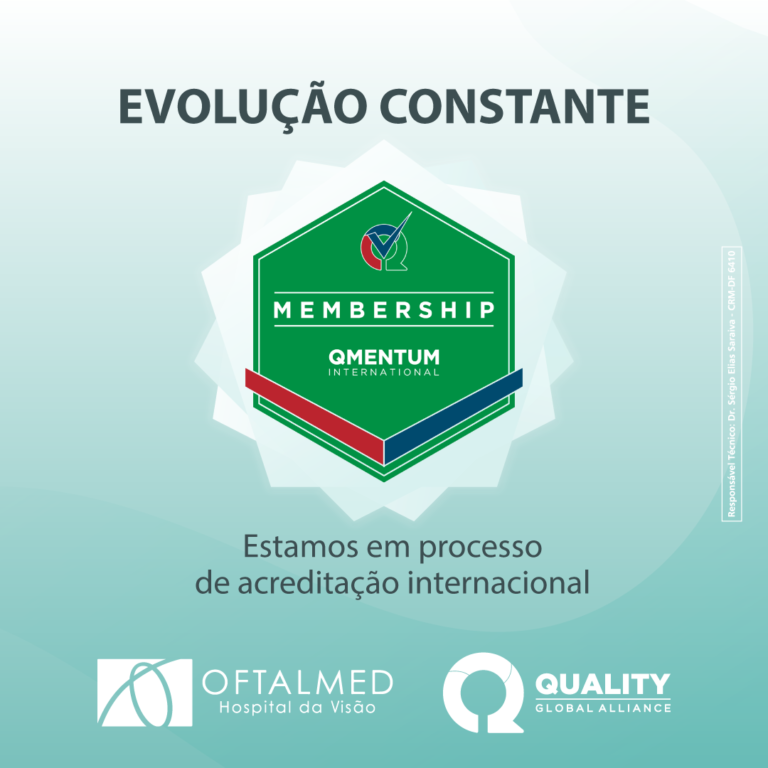 Estamos em processo de acreditação internacional